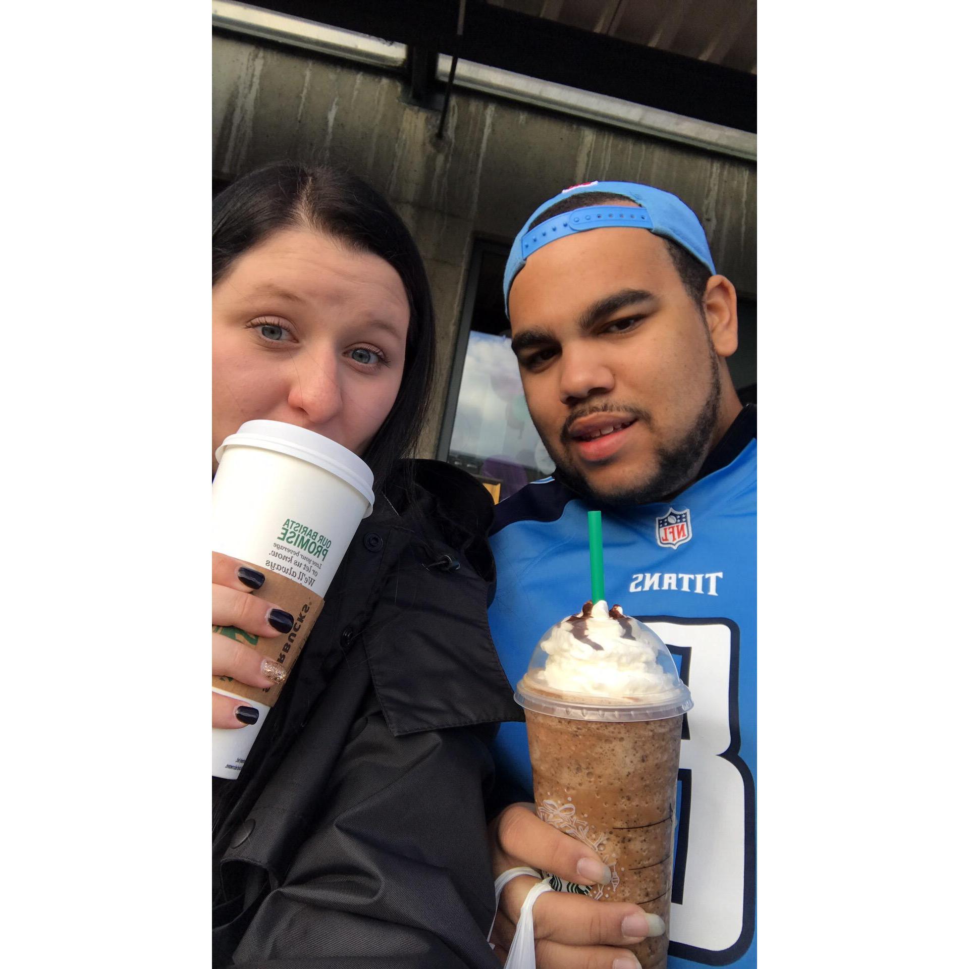Drinks from the original Starbucks in Pike Place Market!