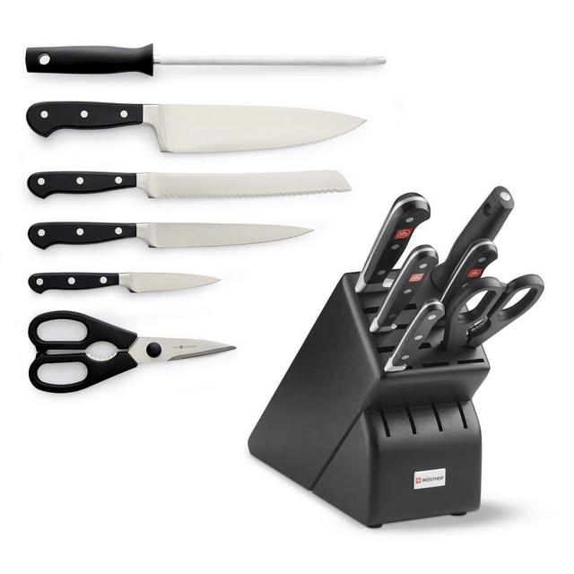 Wüsthof Classic 7-Piece Knife Set, Black