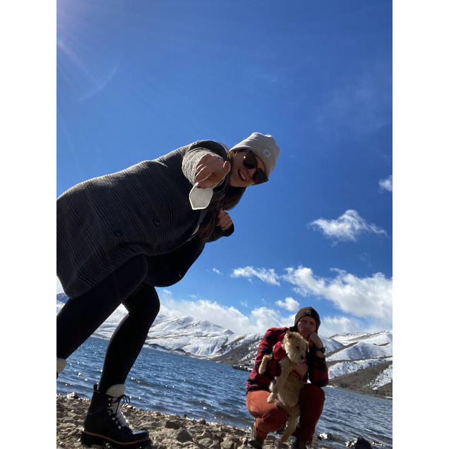 Topaz Lake in Nevada, February 2021