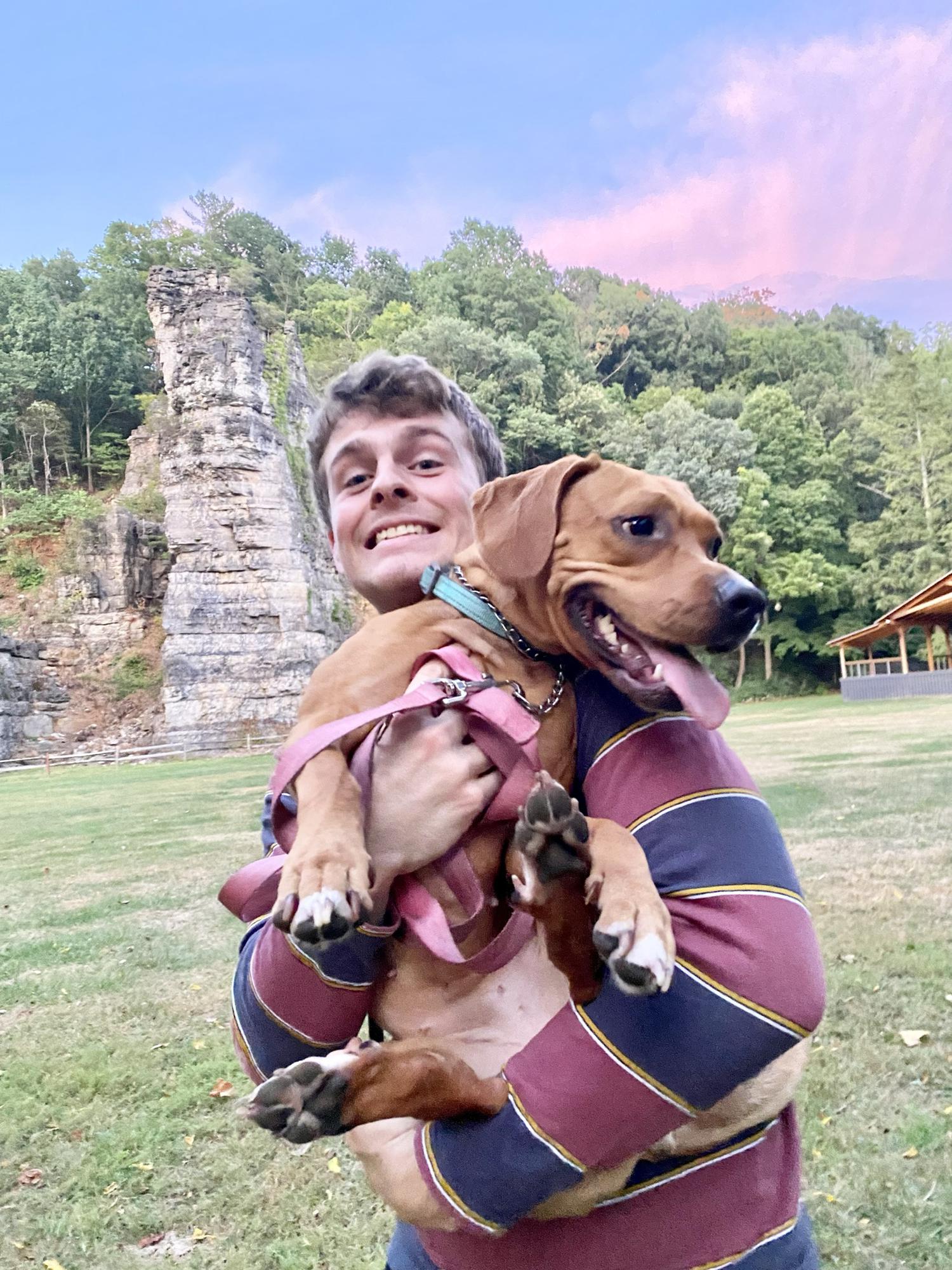 Andrew and Leila at the Natural Chimneys