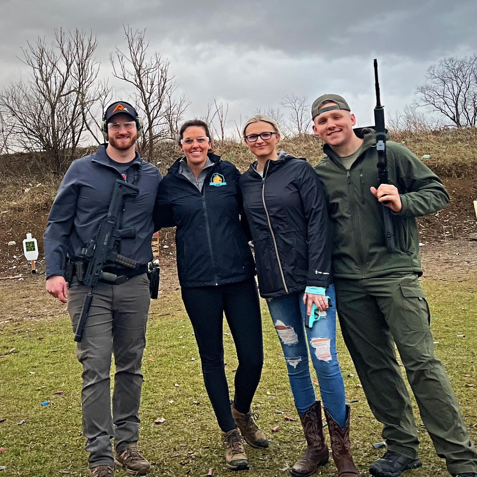 Shooting with friends