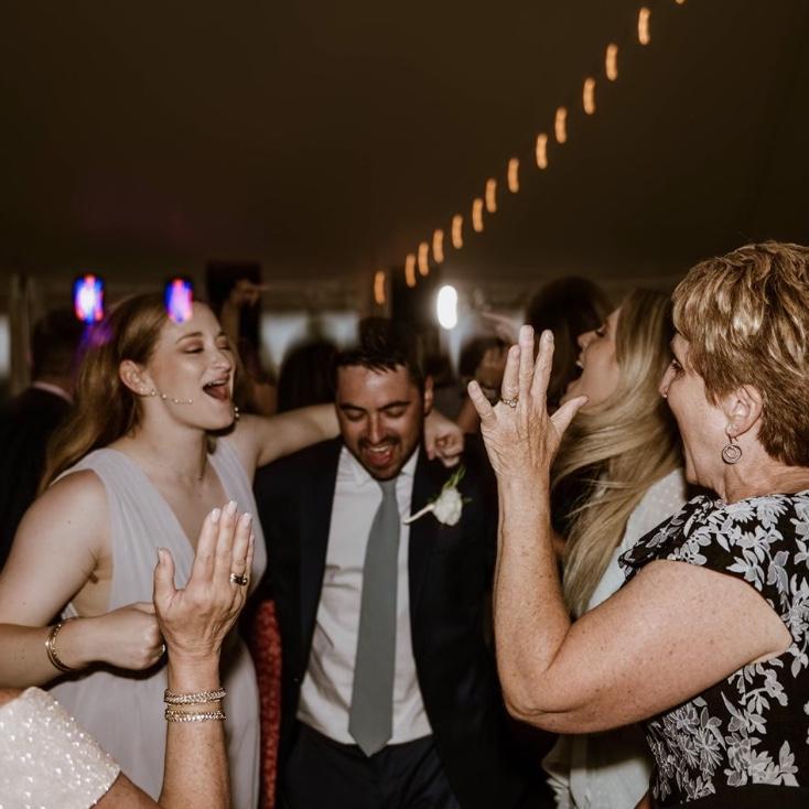 Singing and dancing at Maddy and Brian's wedding part 2