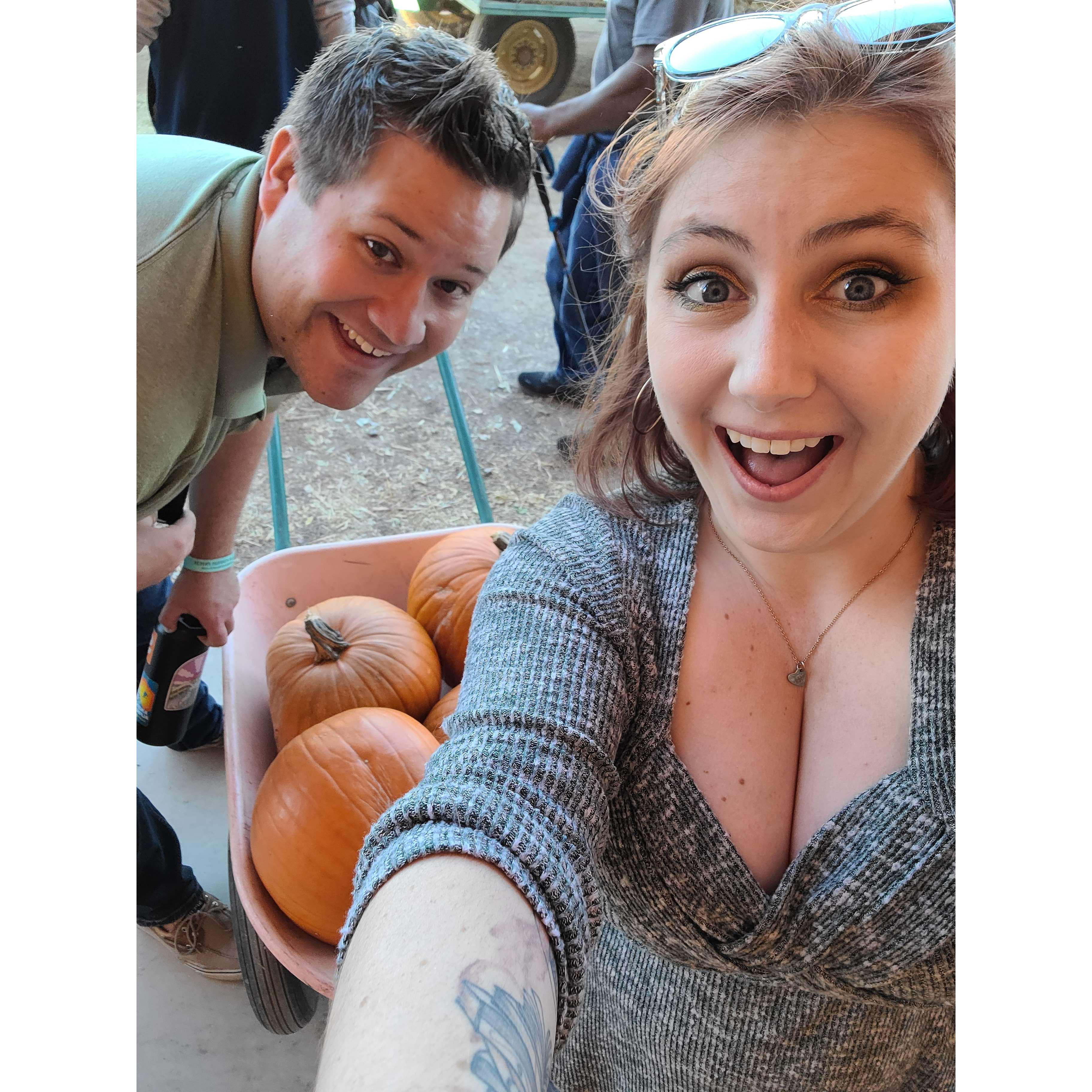 Had a blast at McCall's pumpkin patch! We spent alllll day there! Got sunburned, but we got some awesome pumpkins!
