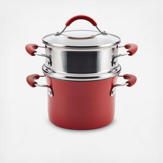 Cucina Nonstick Covered Multi-Pot Set with Steamer