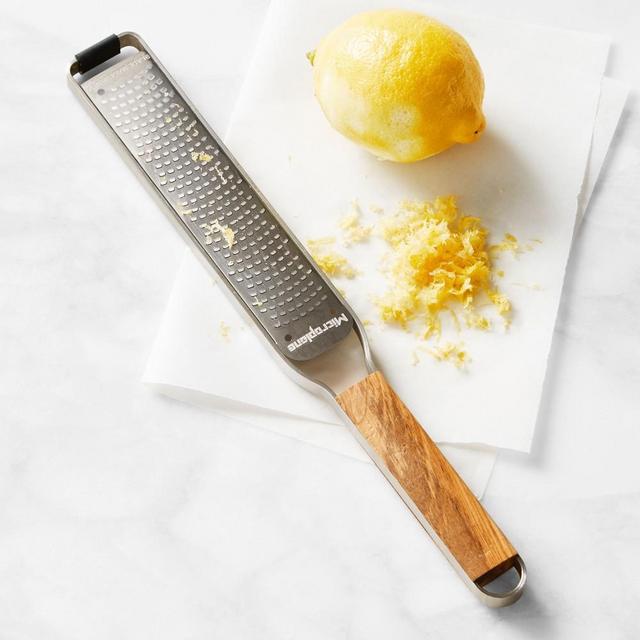 Microplane® Master Series Zest Olivewood-Handled Paddle Grater