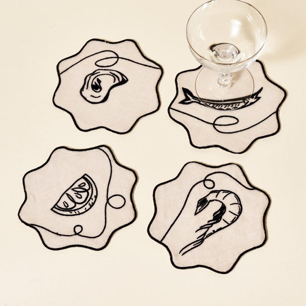 Line Drawing Coasters