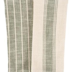KAF Home Firenze Natural Rustic Farmhouse Slubbed Kitchen Towels