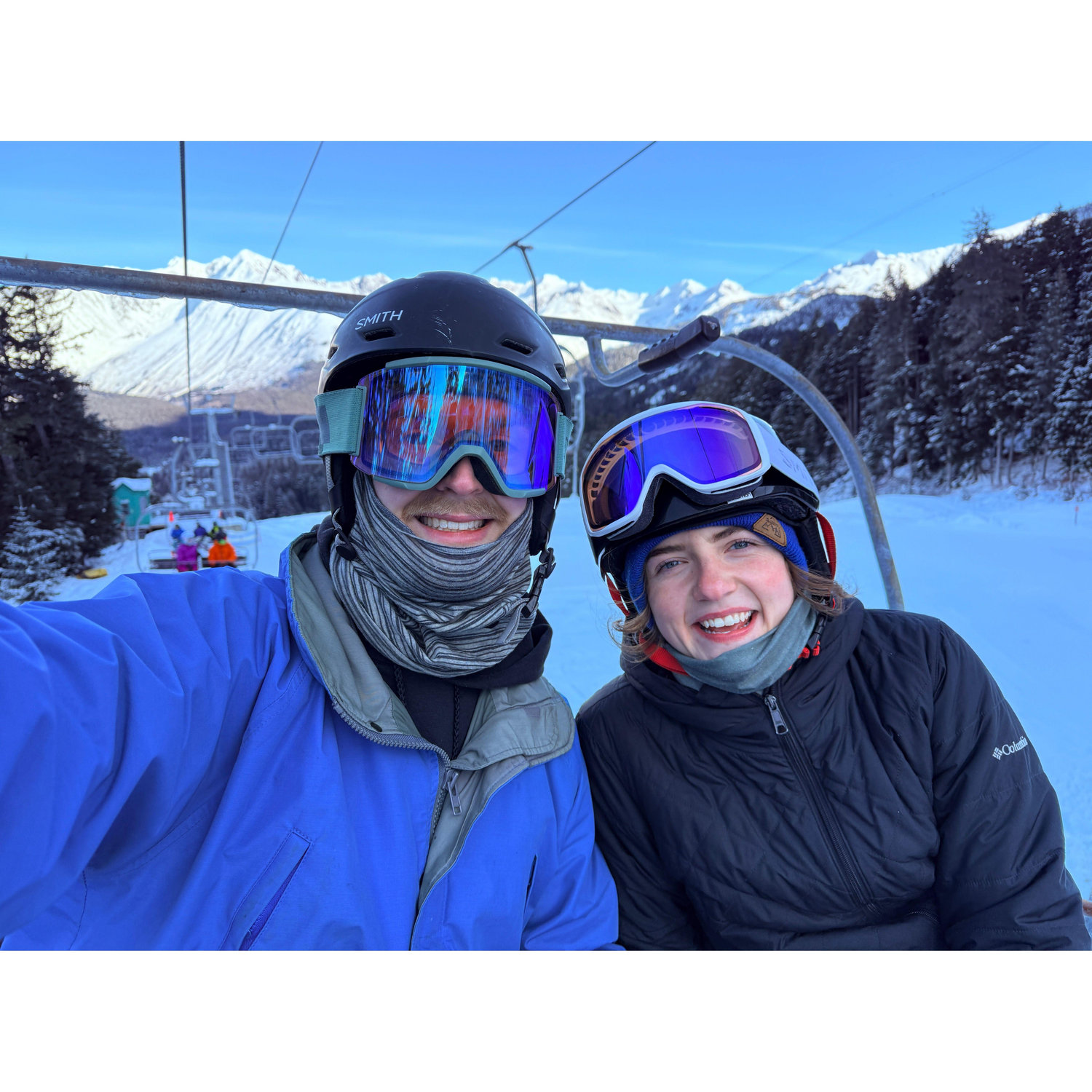 ian exercised A LOT of patience teaching katie to ski