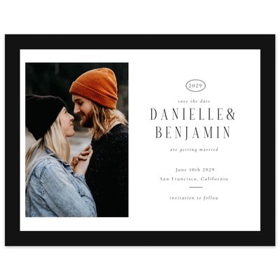 White Wedding Digital Save the Date - Ciel Photo