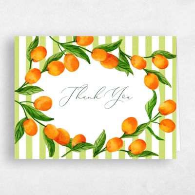 Lime, Green Wedding Thank You - Tropea Landscape