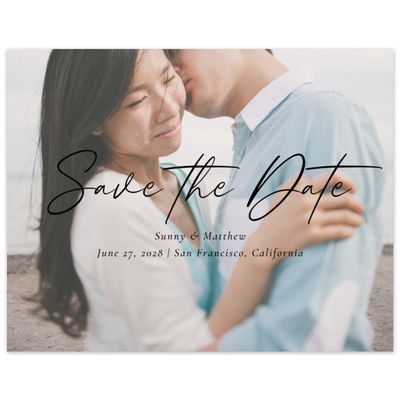 Black Wedding Digital Save the Date - Dacosta Photo