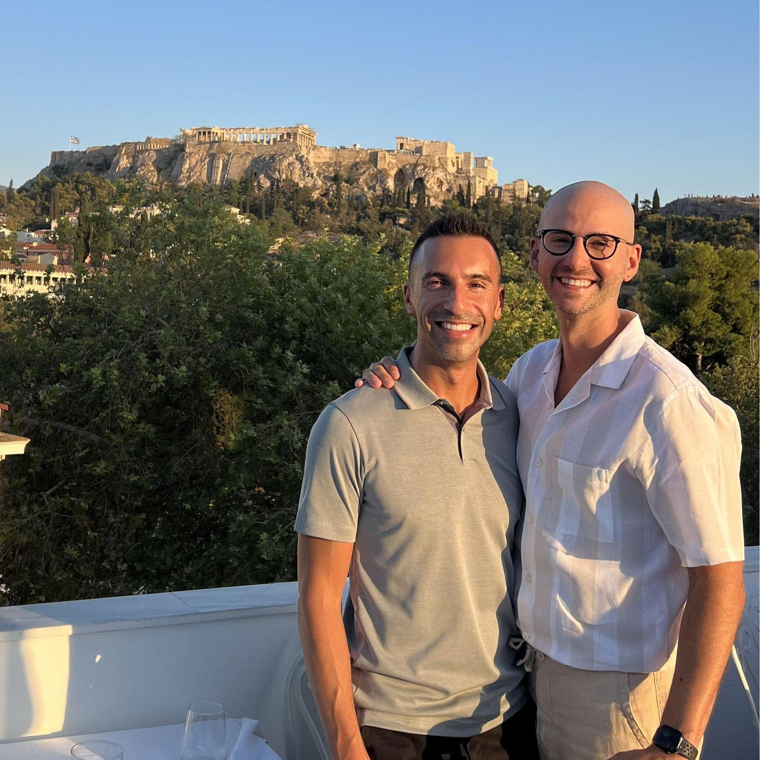 View of the acropolis in Athens.