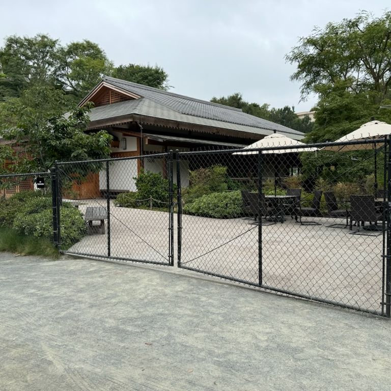 Here's a view of the Lower Garden entrance gate.