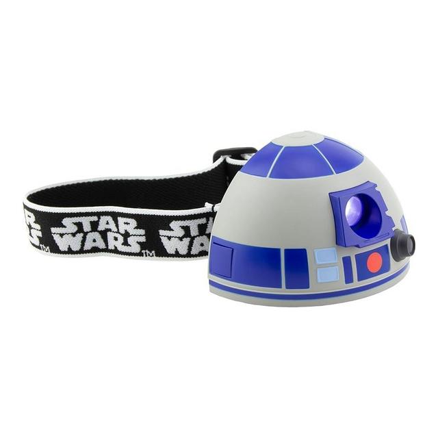 Paladone Star Wars R2-D2 Headlamp with Droid Sounds, Officially Licensed Disney Star Wars Head Lamp and Reading Light