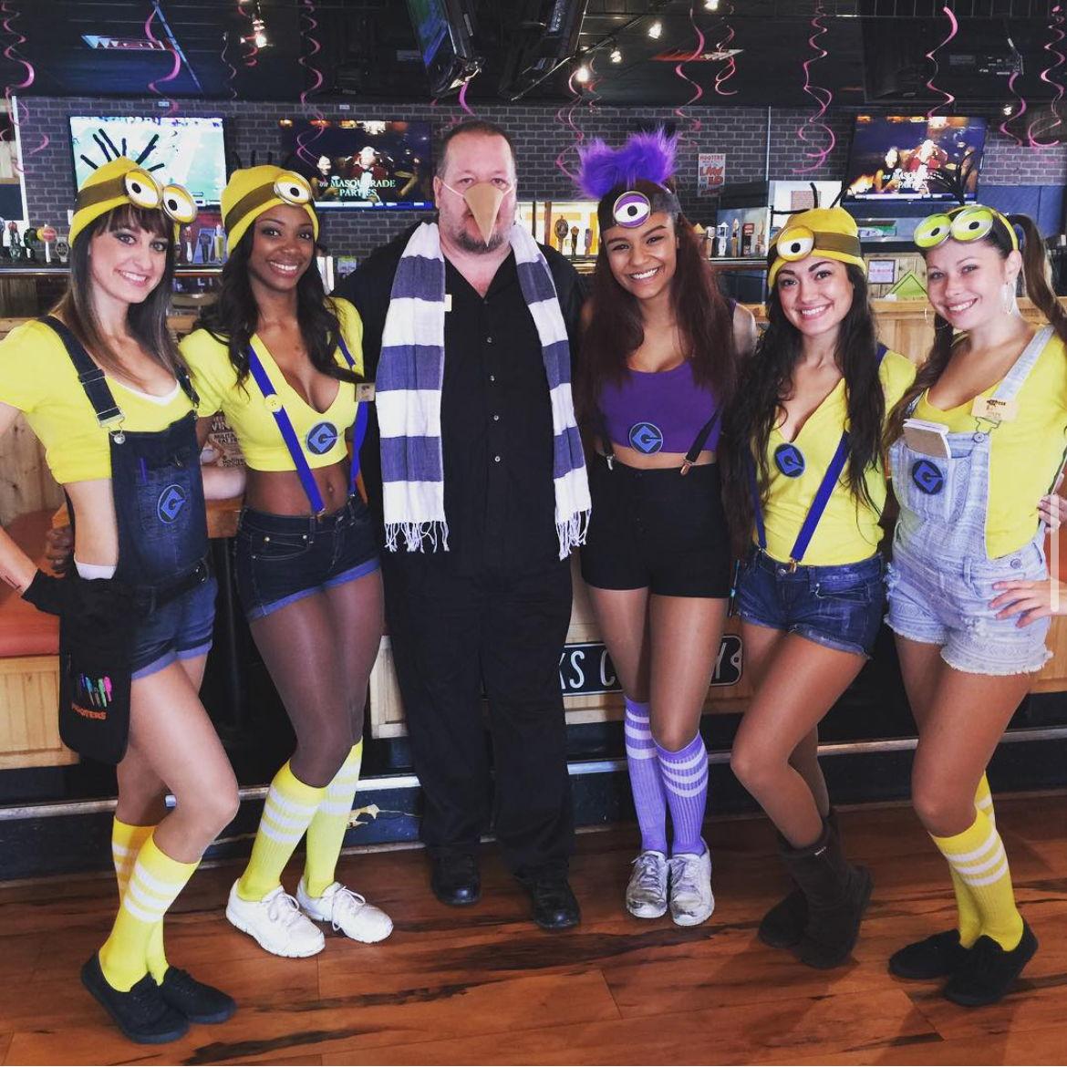 Lacey at work before the BIG night out, Halloween 2015