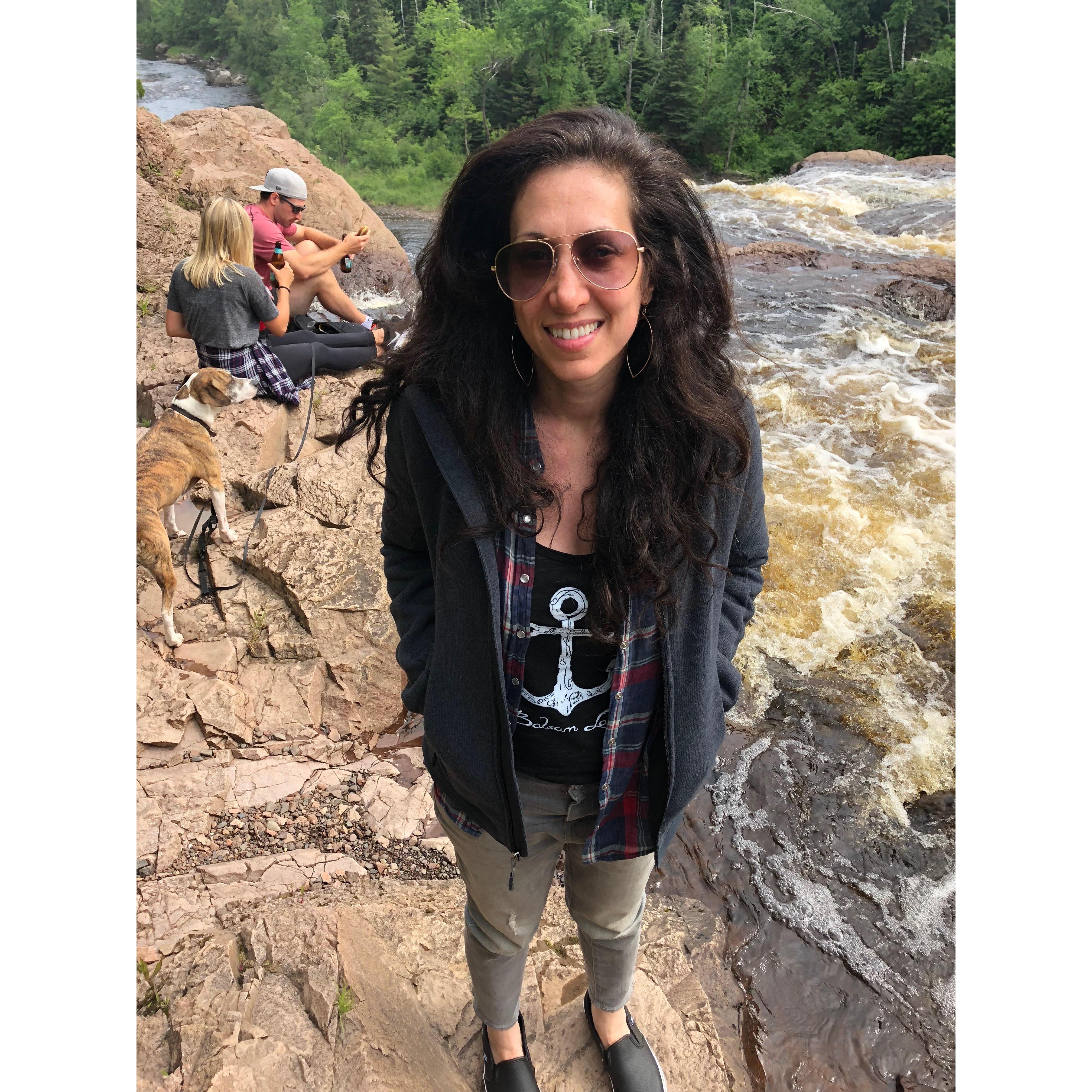 Robyn's nature look. Thank's to EZ, she now loves Lake Superior adventures.