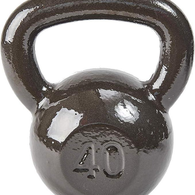 Fitvids Kettlebell Cast Iron Solid Smooth Weights for Strength Training, Home Workout Gym, Training Kettlebells Sets for Women & Men