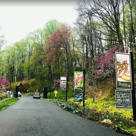 You’re looking at the entrance to our wedding venue, the beautiful Brookside Garden.