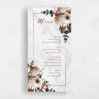 Red Wedding Menu - Camellia