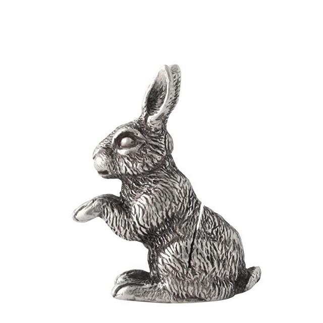 Vagabond House Pewter Rabbit Place Card Holder/Cheese Markers 1 inch Tall