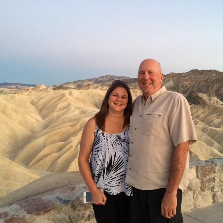 The day David 'met the parents"...mom snapped this pic.
Zabriske Point, Death Valley National Park.