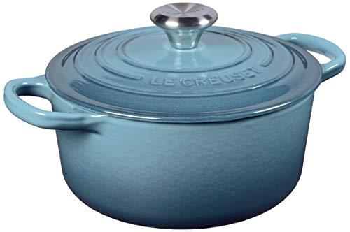 Le Creuset Signature Enameled Cast-Iron 2-Quart Round French (Dutch) Oven, Marine