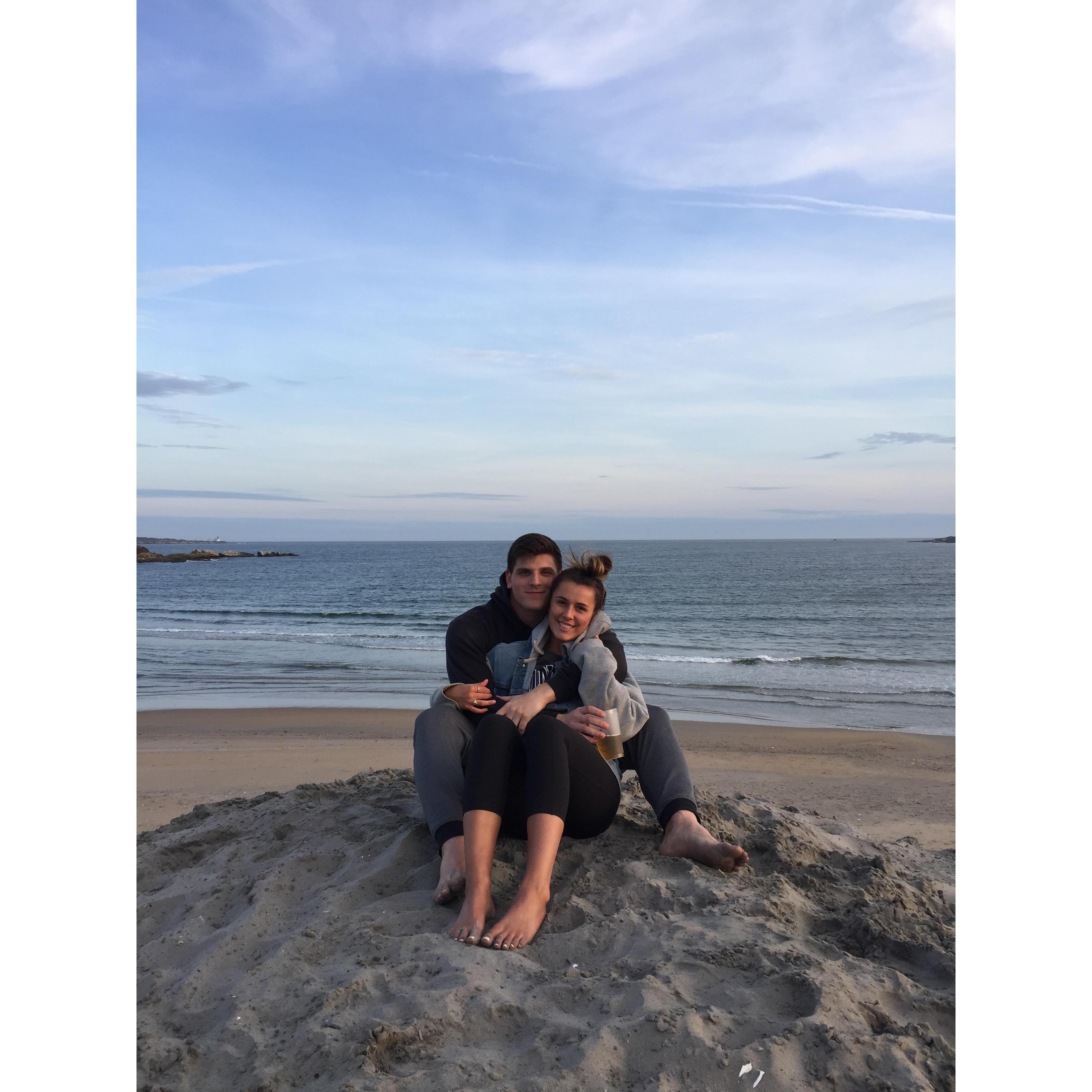 At our favorite place: Bonnet Shores beach