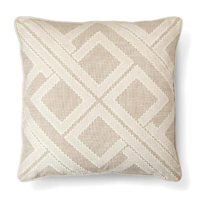 Product description page - Beige Geo Patchwork Toss Throw Pillow - Threshold™