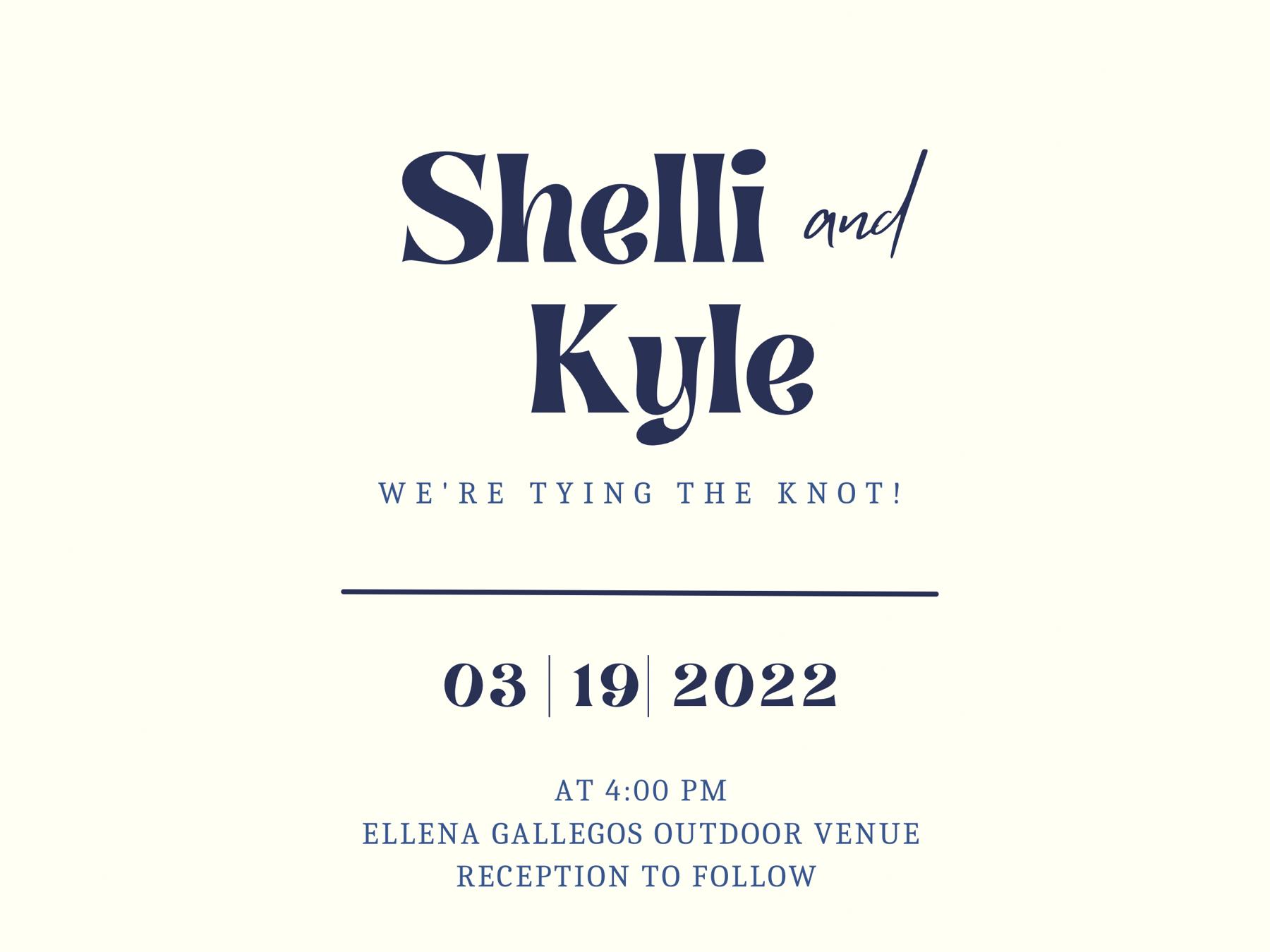 The Wedding Website of Shelli Schirmer and Kyle Sanders