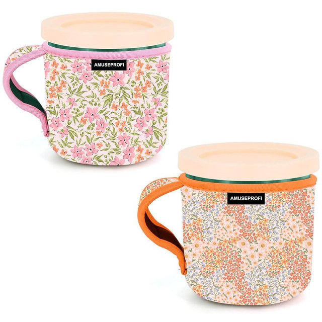 Delight Ice Cream Lovers with the Perfect Gift: Premium Ice Cream Pint Coozie Sleeves, Cozy Sleeve & Accessories Set for Pint Holders and Coolers, Cute Groovy