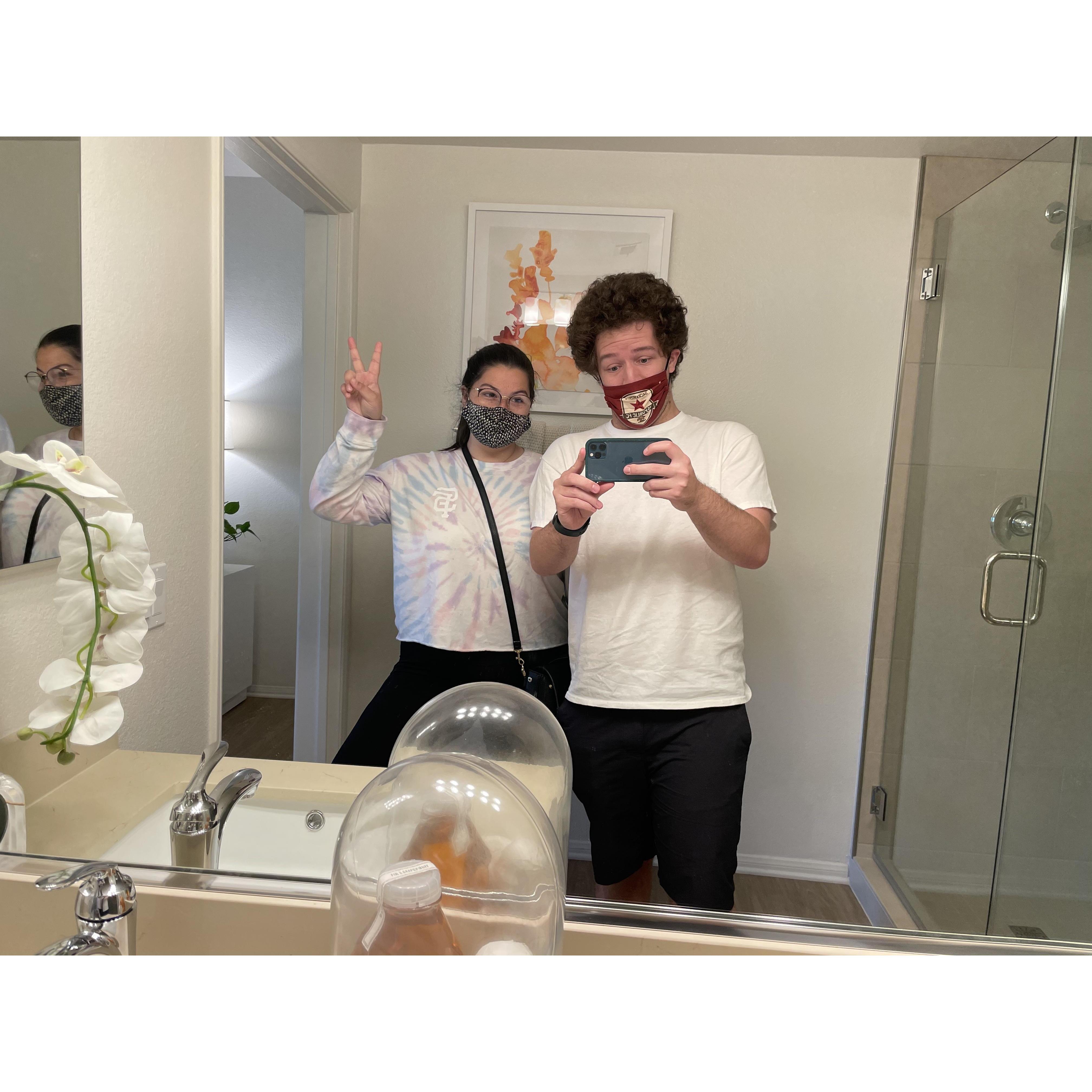 Touring apartments in Irvine (home for the next 4 years), March 2021