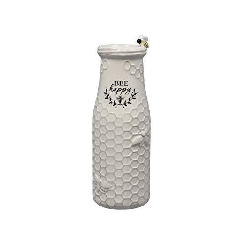 youngs Inc Ceramic Bee Flower Vase, Multi