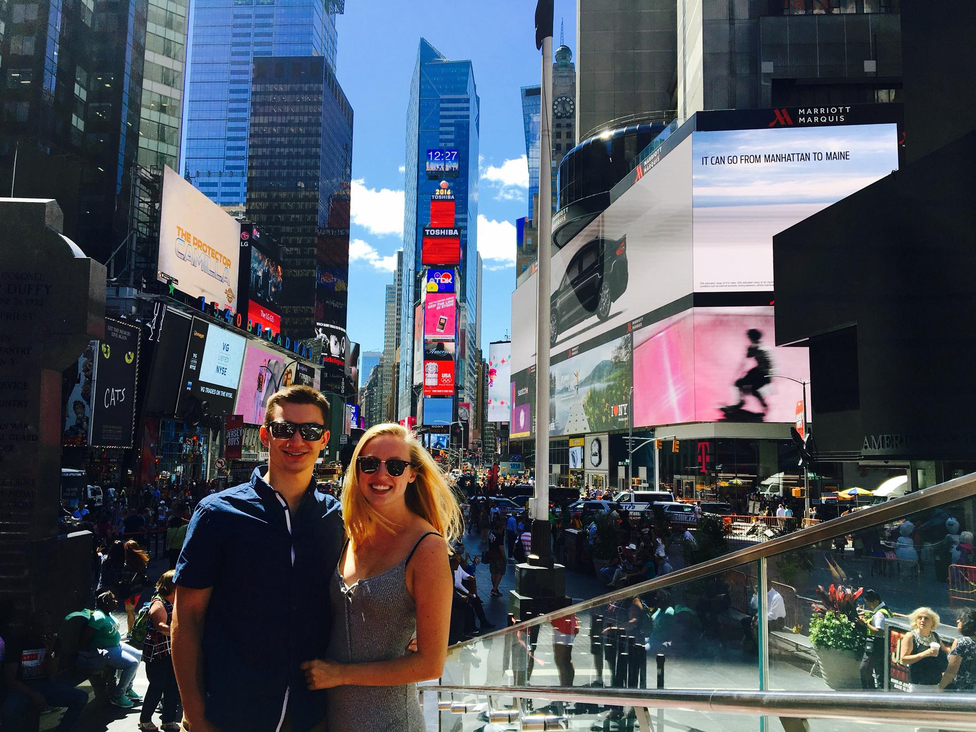 Deciding Erin was going to move to NYC. Not pictured: a year of (long) bus & train rides to see each other.
