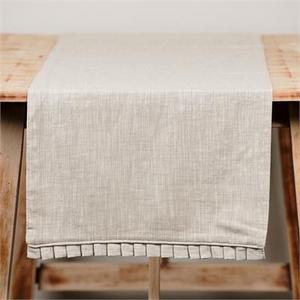 Ruffled Linen Runner