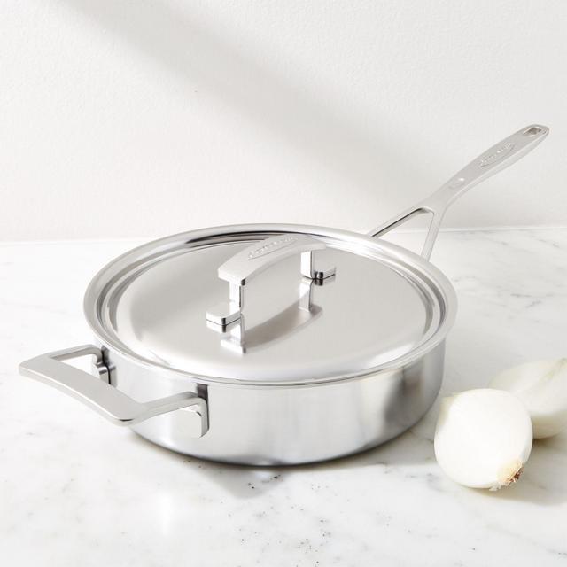 Demeyere Industry 3-Quart Stainless Steel Sauté Pan