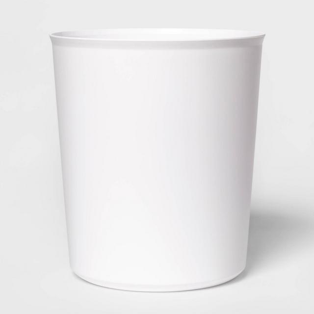 1.8gal Flexible Round Wastebasket White - Room Essentials™