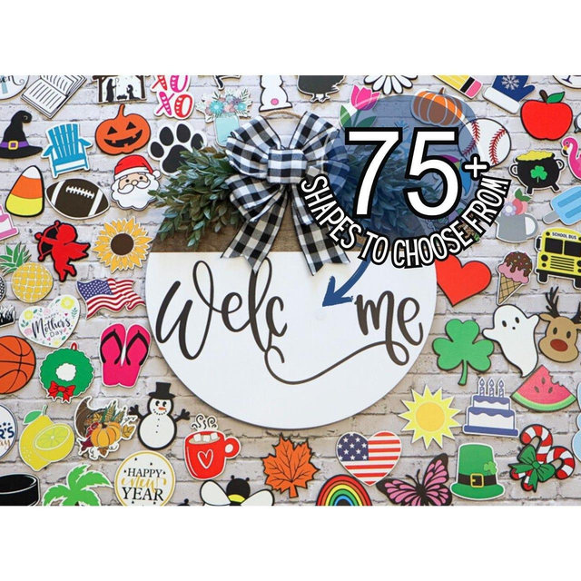 Interchangeable Door Hanger | Interchangeable Welcome Sign | Front Door Decor | Door Wreath | Home Decor | Seasonal Door Hanger