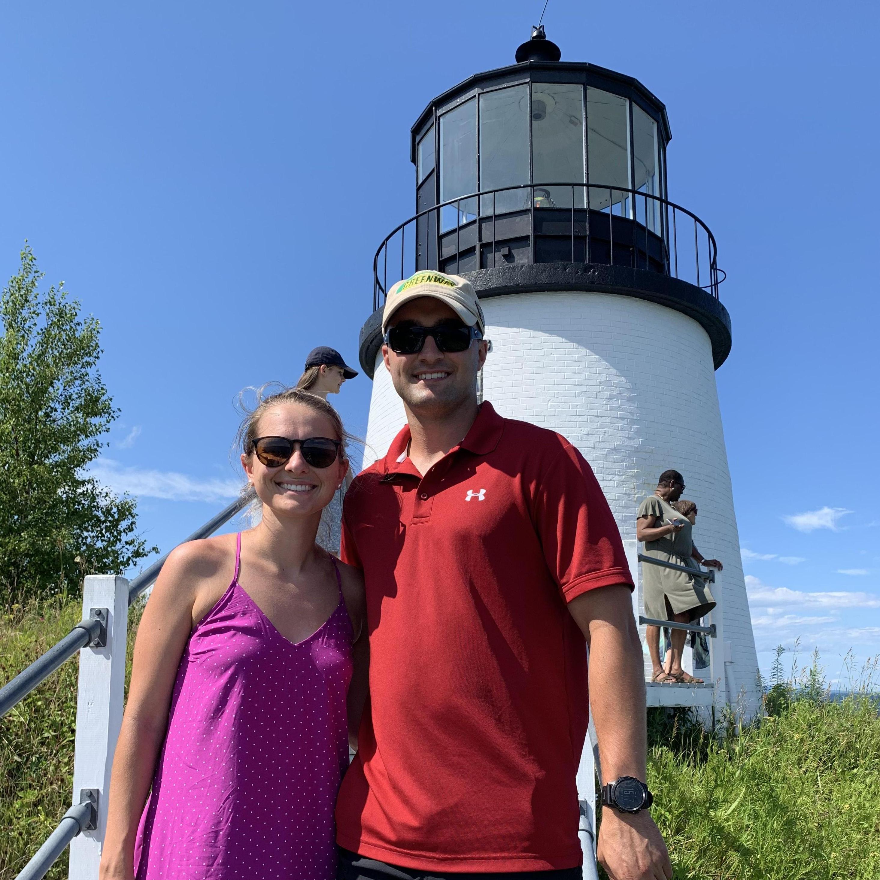 On our trip to Maine before Ryan's deployment in 2019