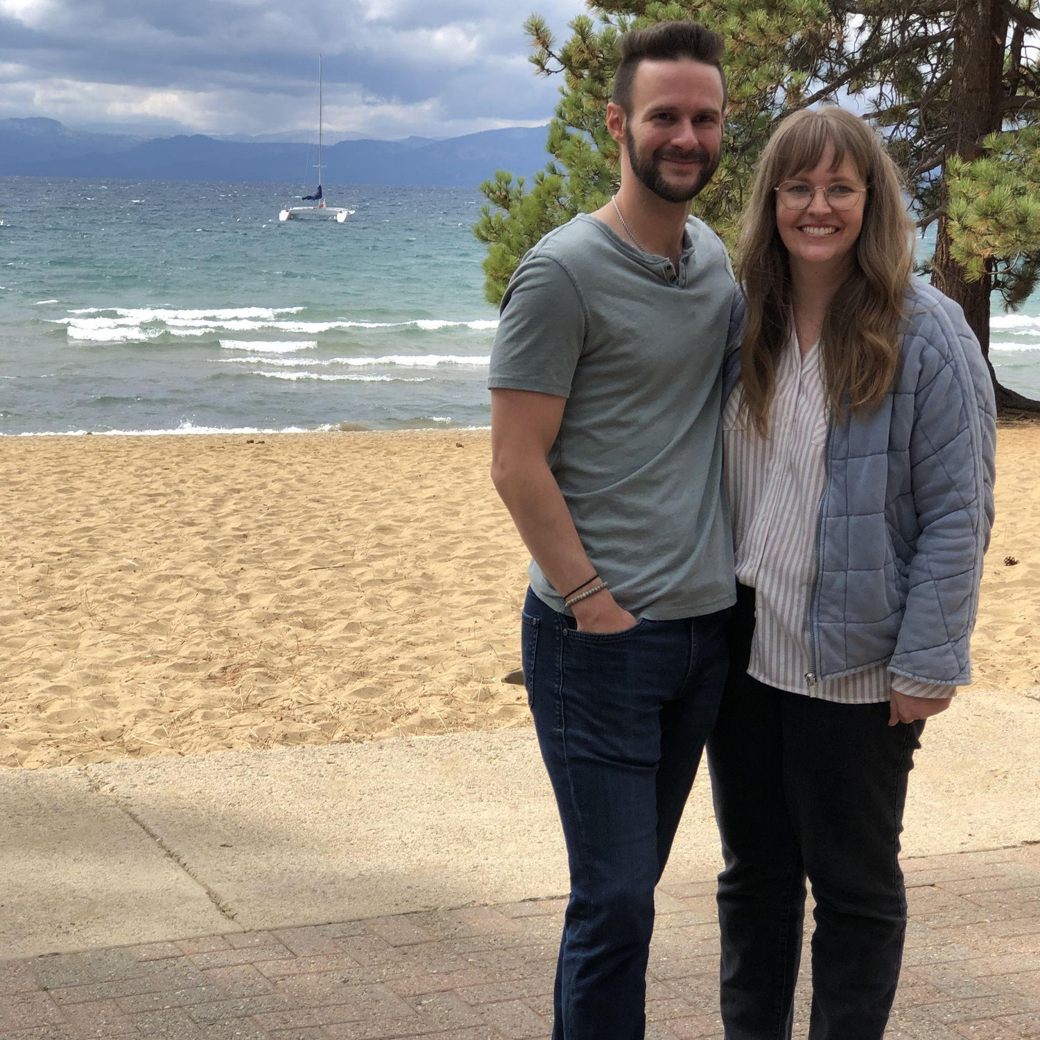 Our first trip out to Lake Tahoe together.