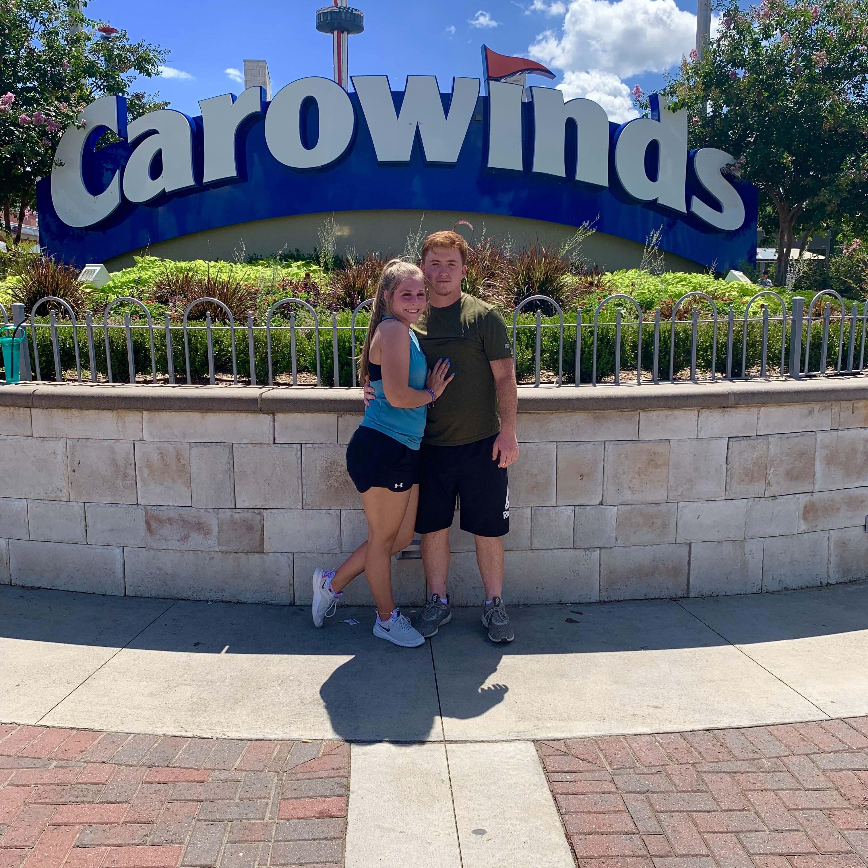 Our yearly carowinds trip with Anna and Cameron