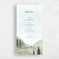 Green Wedding Menu - Oakhurst