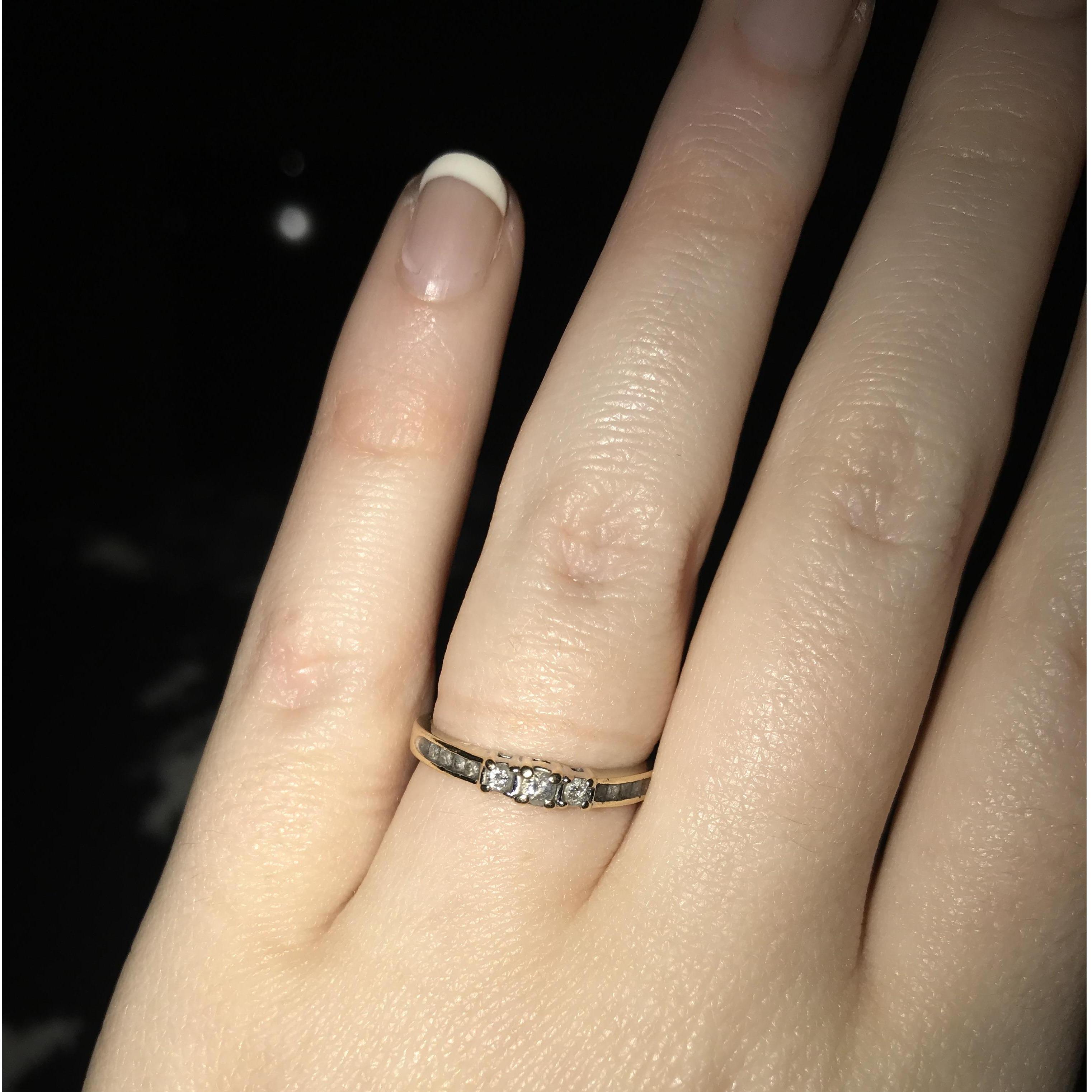 Rebecca's promise ring.