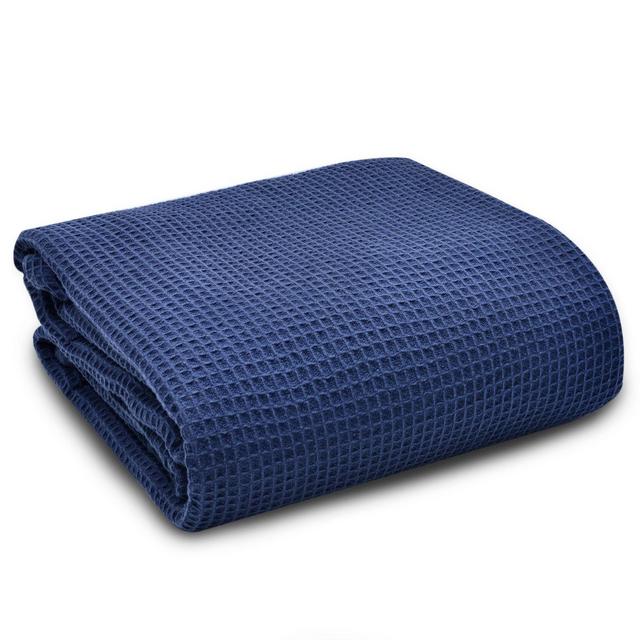 UGG® Solana Washed Cotton Full/Queen Throw Blanket in Navy