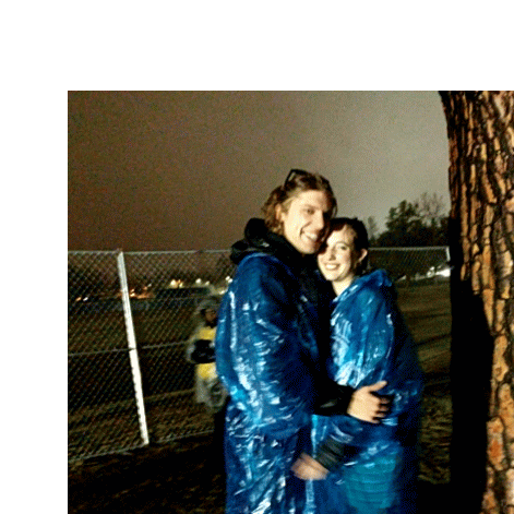 Poncho magic for Khalid at Cal State in the rain