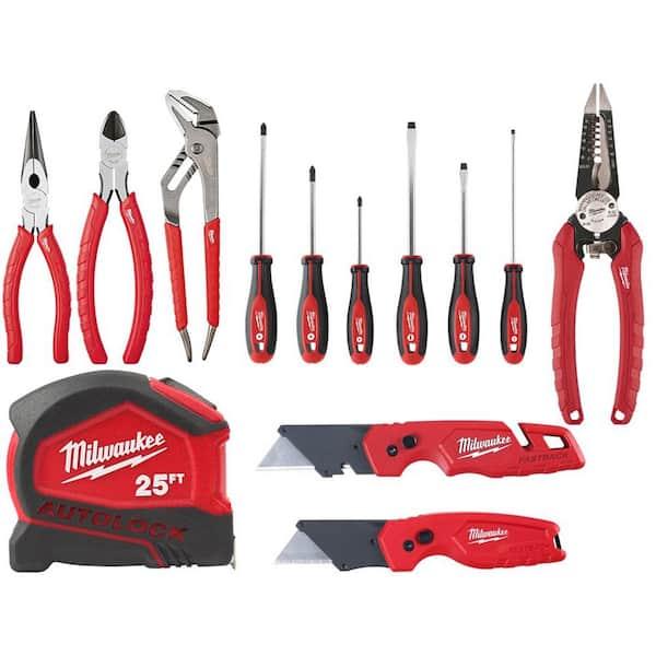 Milwaukee Pliers Kit with Screwdriver Set