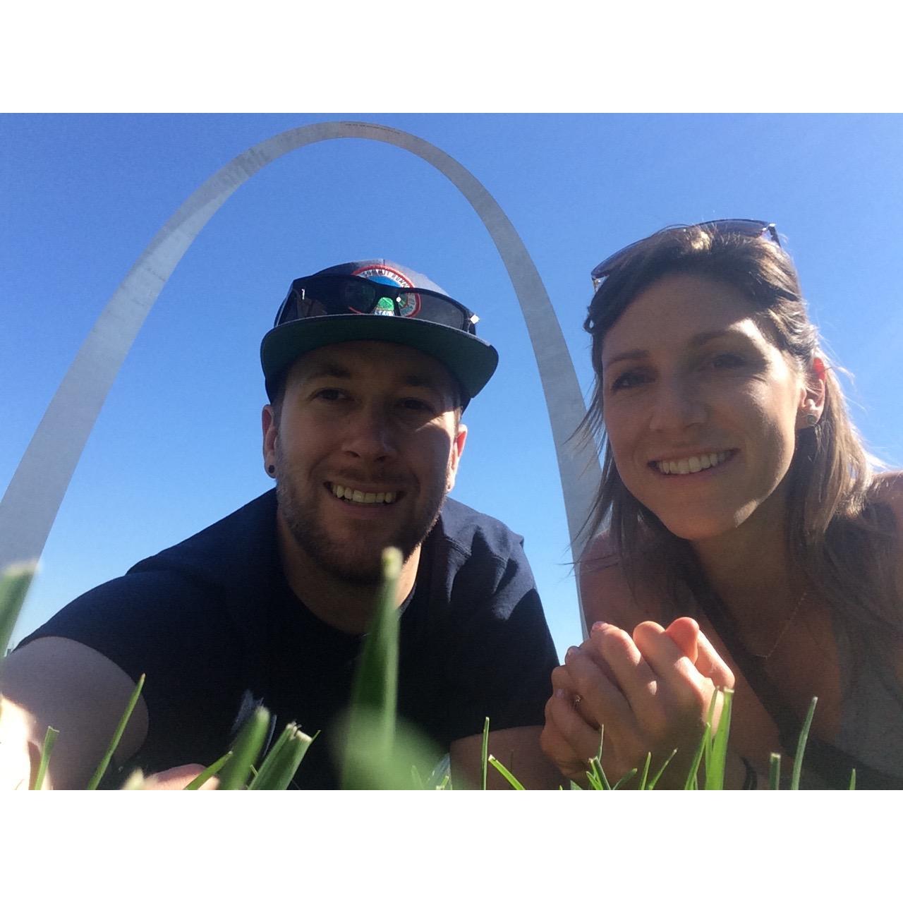St Louis for Keith and Kelly's wedding.
