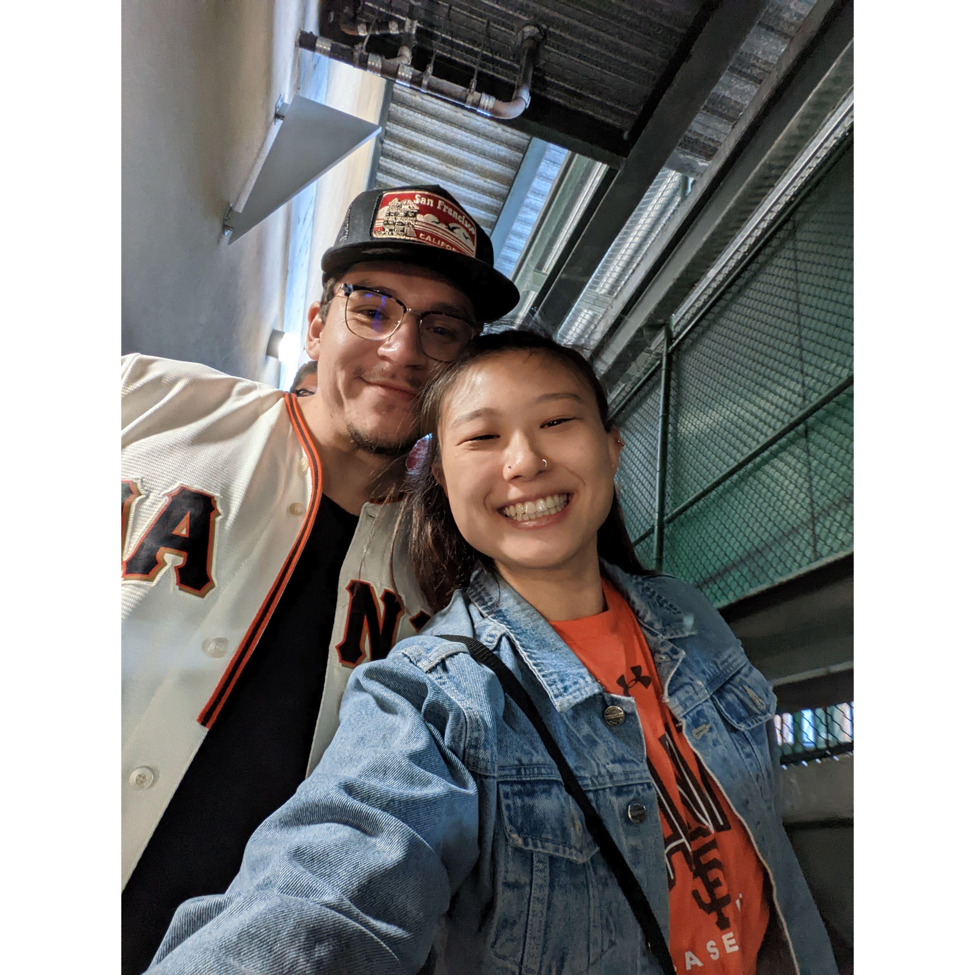 Our first Giants Game!
