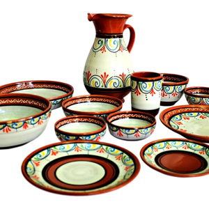 Spanish Ceramics Dinner Set for 8