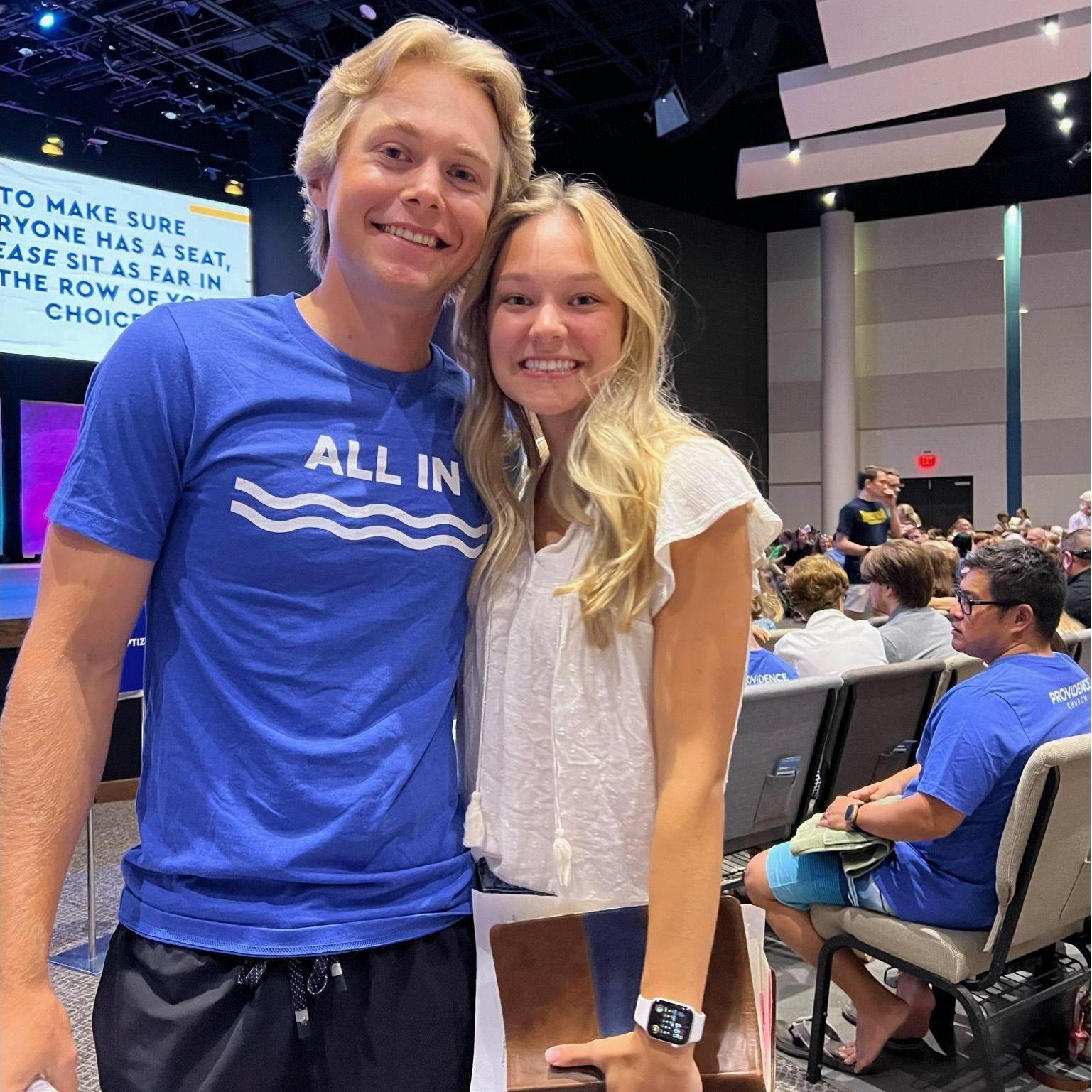 August 20th of 2023 the day we both were baptized and shared our testimonies at Providence Church!!