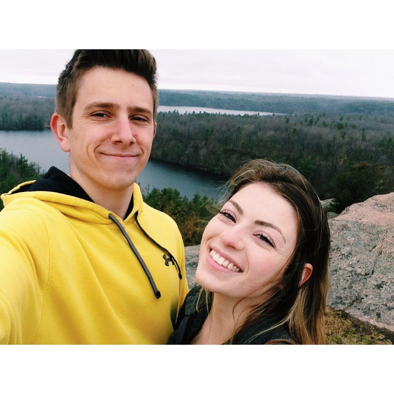 Hiking on our 1 year anniversary